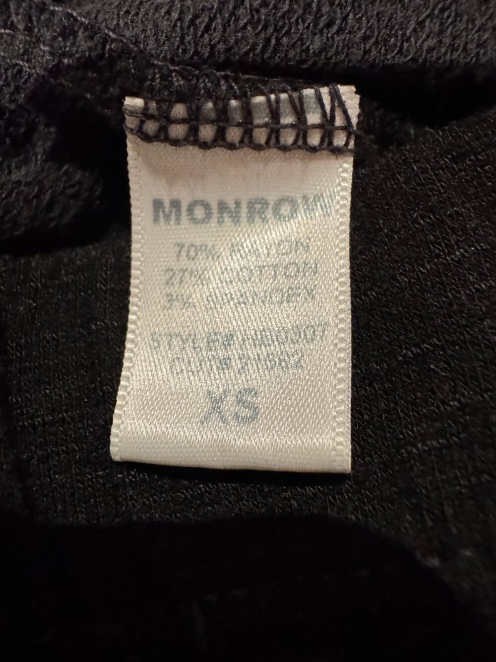 Monrow Classic Supersoft Black Joggers XS - Picture 4 of 7